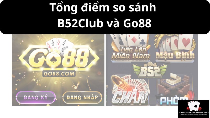 Tổng điểm cổng game B52Club và Go88