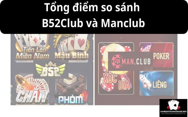 Tổng điểm cổng game B52Club và Manclub