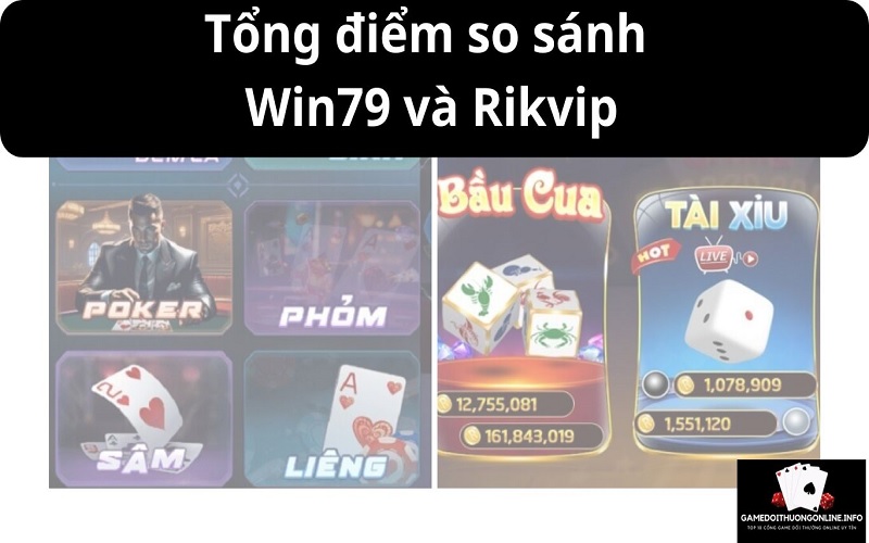 Tổng điểm cổng game Win79 và Rikvip